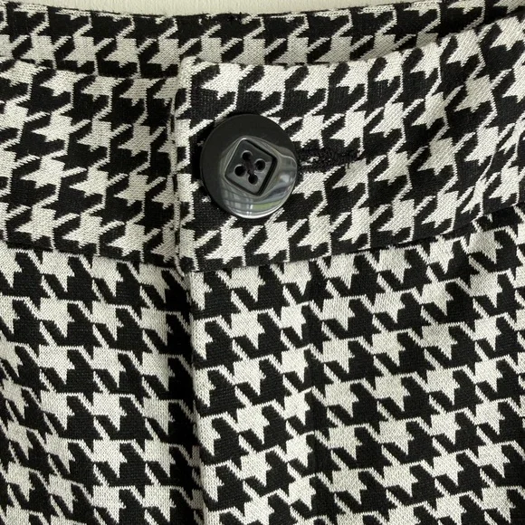 Cabi Houndstooth Wide Leg Pants Size 0 NWOT Chic High Rise Trouser - Picture 6 of 15